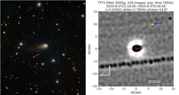 Images of the 3I/ATLAS comet.