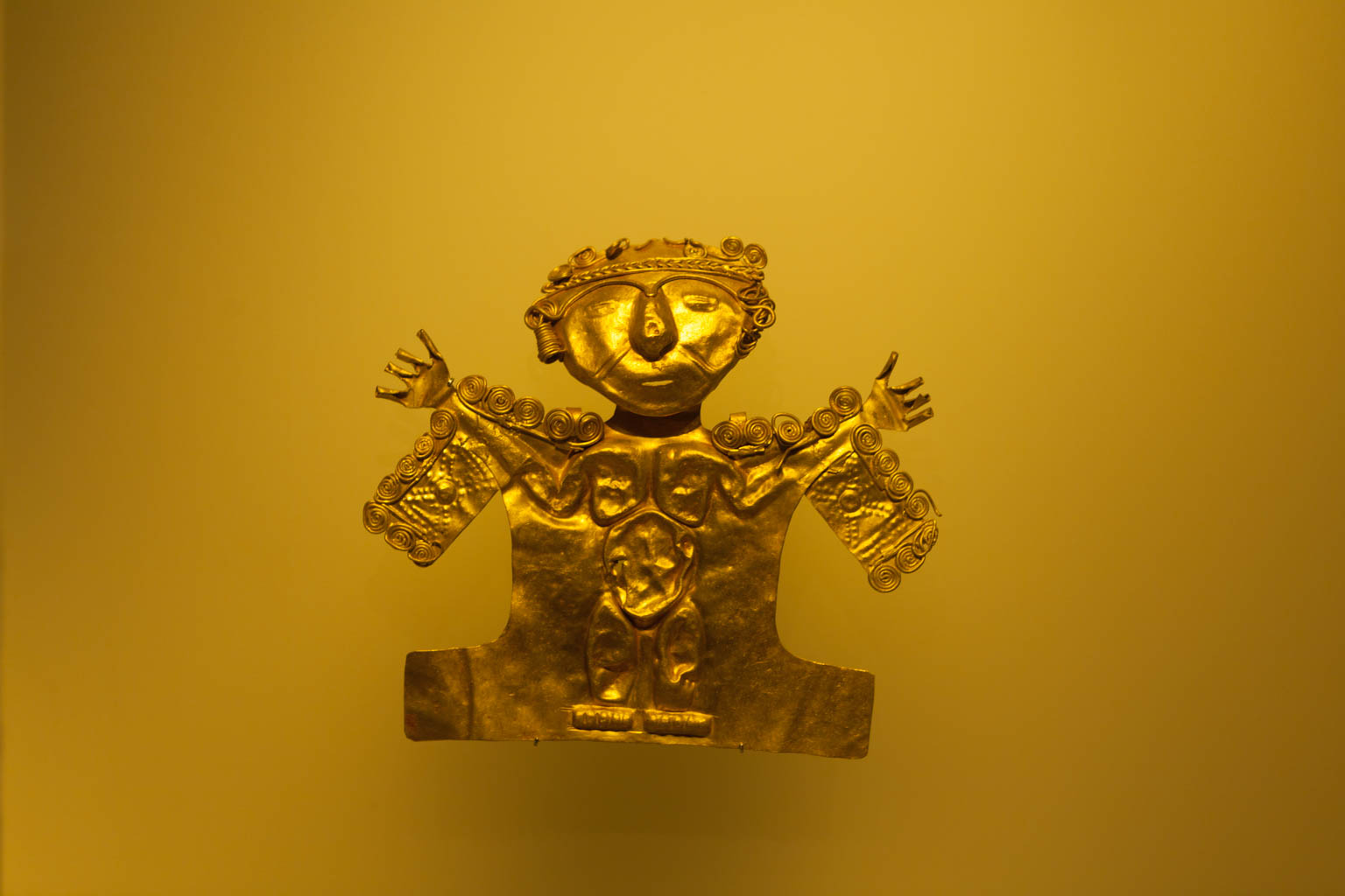 Anthropomorphus figure - Museum of Gold, Bogota, Colombia