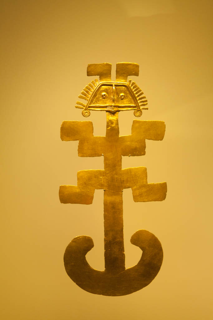 Breast plate - - Museum of Gold, Bogota, Colombia