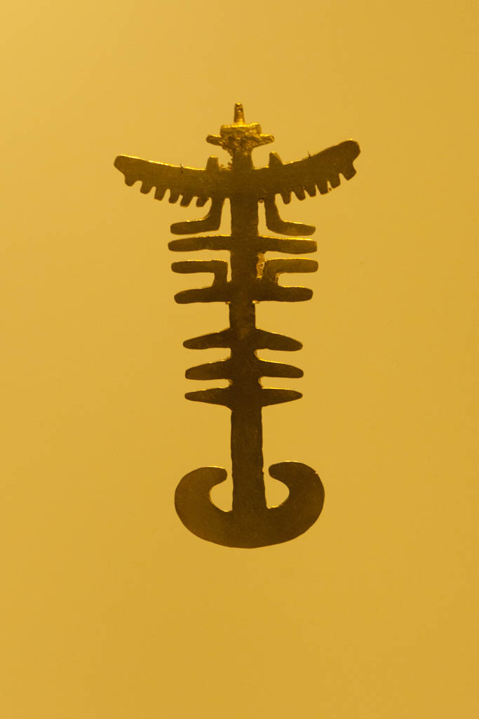 Anthropomorphus pendant- Museum of Gold, Bogota, Colombia