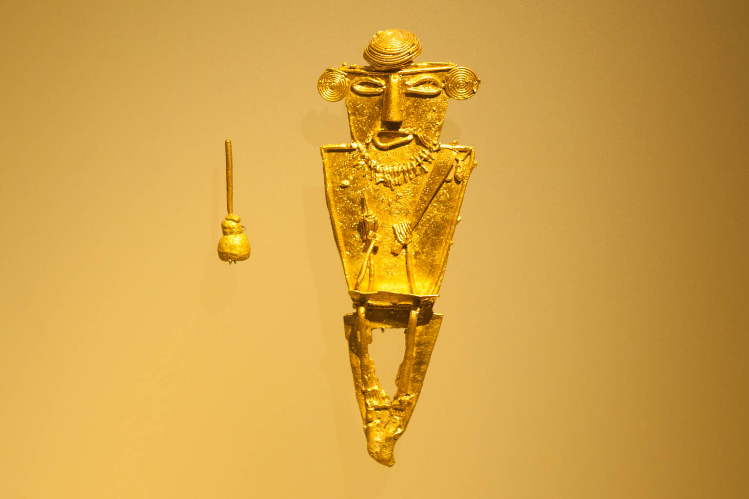 Anthropomorphus pendant- Museum of Gold, Bogota, Colombia