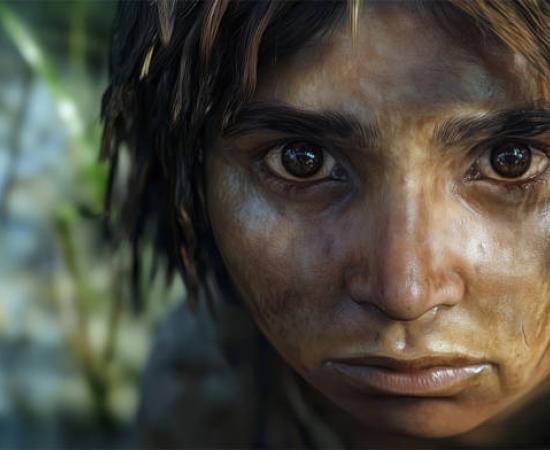 AI impression of a Denisovan face