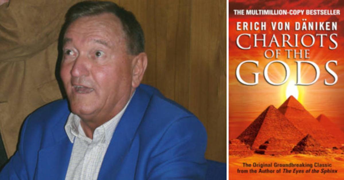 Erich von Daniken, and his first book, Chariots of the Gods.