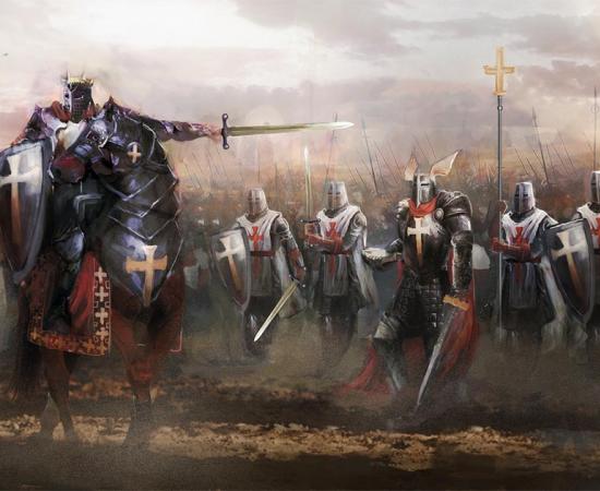 Depiction of the German Knights Templar.    Source: vukkostic / Adobe stock