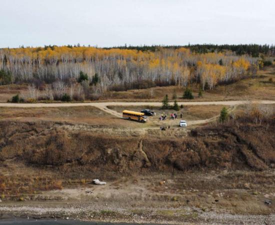 Site of the newly discovered 11,000-year-old Indigenous settlement near Sturgeon Lake First Nation. 