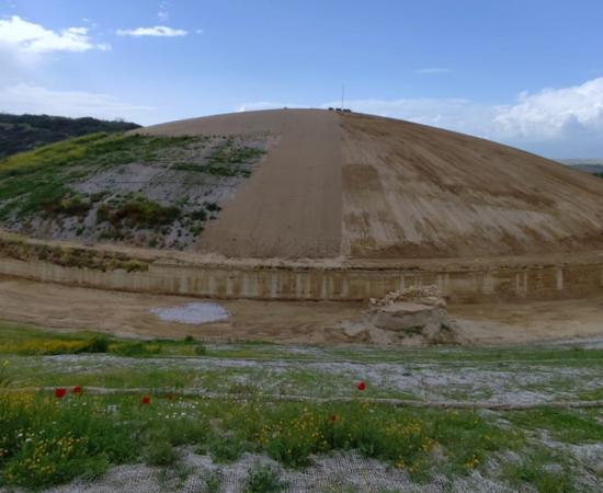 The entire enclosure of the Kasta Tomb at Amphipolis, Macedonia.