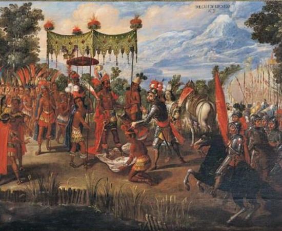 Montezuma meets Cortes