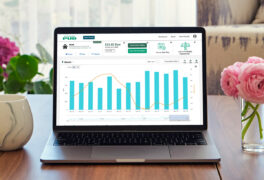 Laptop featuring MySnoPUD dashboard