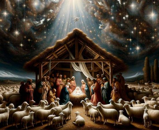 The nativity story depicting the birth of Jesus. Source:  Eric Wilcox / CC BY-NC 2.0)