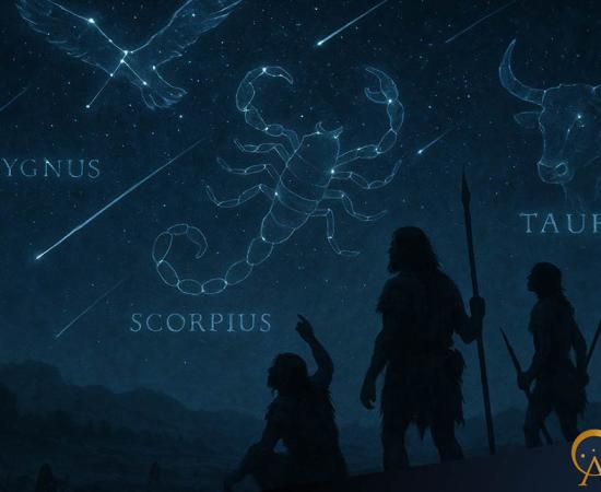 Hunter-gatherers of 12,000 years ago observing the star-filled night sky. Source: AI-generated image for Ancient Origins Unleashed