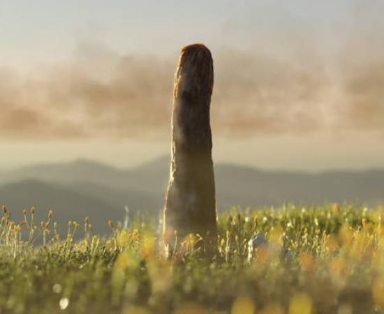 Artist’s impression of what Prototaxites would have looked like.