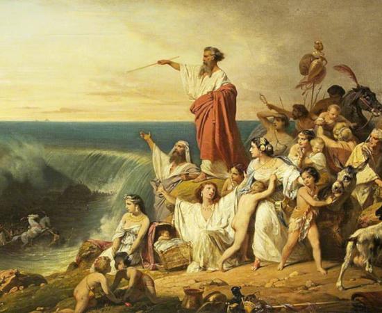 Moses and the Children of Israel Crossing the Red Sea, c.1855, by Henri Frédéric Schopin.