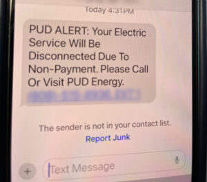 Image of scams email