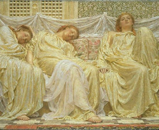 Painting ‘Dreamers’ by Albert Joseph Moore