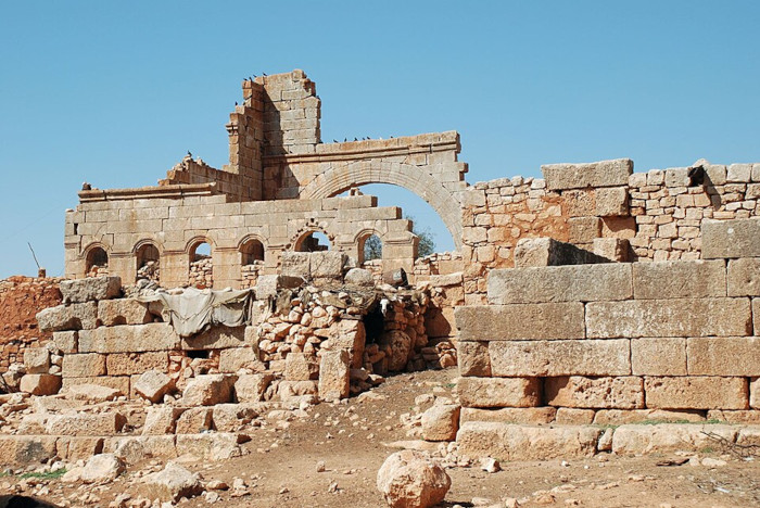 Ruins of the second Basilica of Ruweiha, another significant Dead City