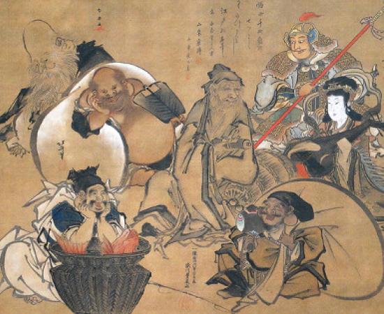 Seven Lucky Gods of Japanese mythology.