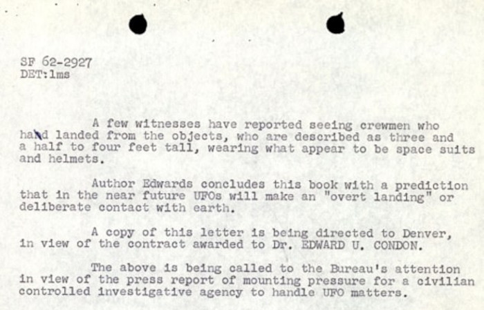 Released FBI file that mentions the UFU crewmensighting